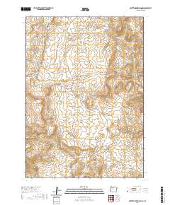 2020 Map of Quartz Mountain Basin, 2020 Print