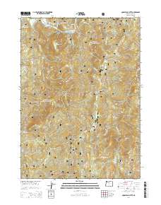 2014 Map of Quosatana Butte, 2014 Print