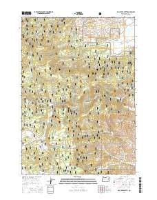 2014 Map of Rail Creek Butte, 2014 Print