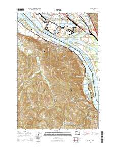 2014 Map of Rainier, 2014 Print
