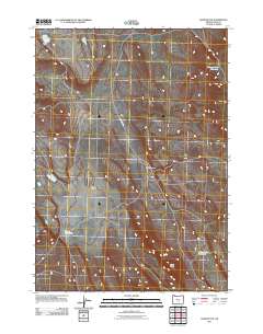 2011 Map of Rams Butte, 2011 Print