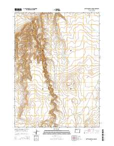 2014 Map of Rattlesnake Canyon, 2014 Print
