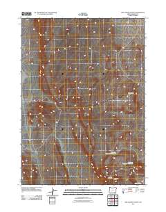 2011 Map of Red Lookout Butte, 2011 Print