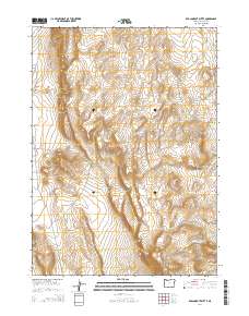 2014 Map of Red Lookout Butte, 2014 Print