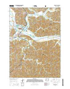 2014 Map of Reedsport, 2014 Print