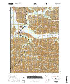 2020 Map of Reedsport, 2020 Print