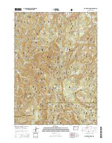 2014 Map of Richter Mountain, 2014 Print