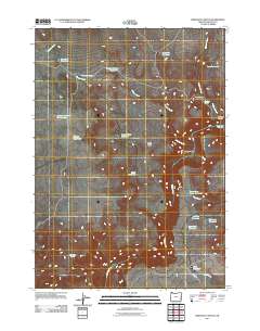 2011 Map of Rinehart Canyon, 2011 Print