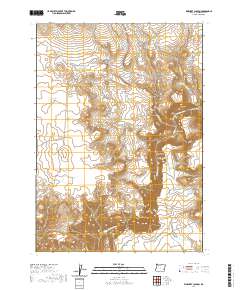 2020 Map of Rinehart Canyon, 2020 Print