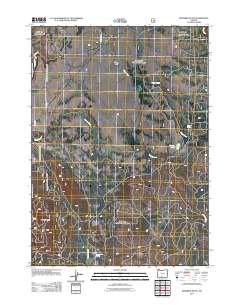 2011 Map of Riverbed Butte, 2011 Print
