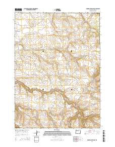 2014 Map of Roaring Springs SE, 2014 Print