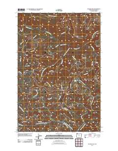 2011 Map of Rogers Peak, 2011 Print