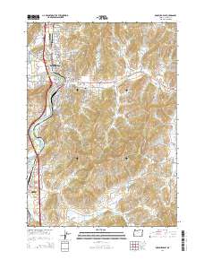2014 Map of Roseburg East, 2014 Print