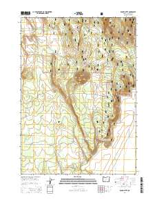 2014 Map of Round Butte, 2014 Print