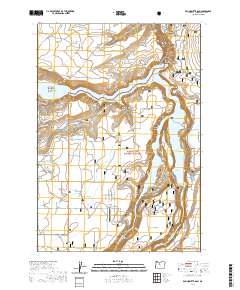 2020 Map of Round Butte Dam, 2020 Print