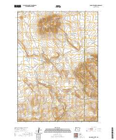 2020 Map of Round Top Butte, 2020 Print