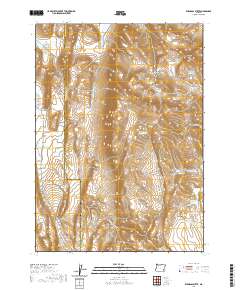 2020 Map of Ryegrass Butte, 2020 Print