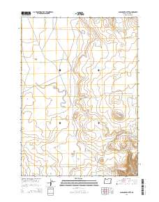 2014 Map of Sacramento Butte, 2014 Print