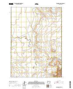 2020 Map of Sacramento Butte, 2020 Print
