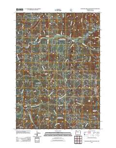 2011 Map of Saddleblanket Mountain, 2011 Print