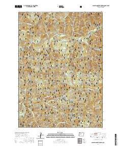 2020 Map of Saddleblanket Mountain, 2020 Print