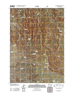2011 Map of Sage Hen Hill, 2011 Print