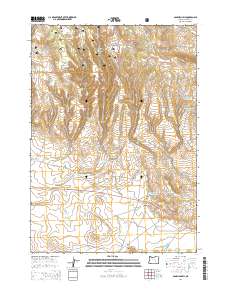 2014 Map of Sage Hen Hill, 2014 Print