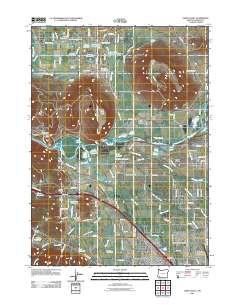 2011 Map of Sams Valley, 2011 Print