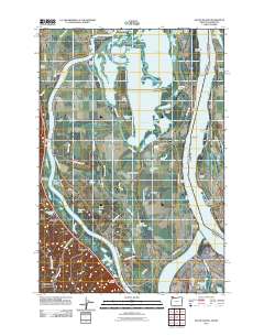 2011 Map of Sauvie Island, 2011 Print