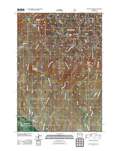 2011 Map of Sawtooth Ridge, 2011 Print