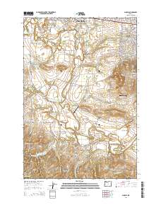 2014 Map of Scholls, 2014 Print