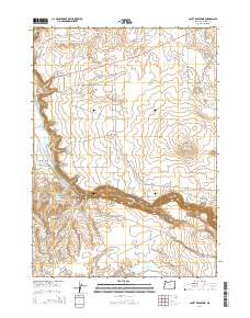 2014 Map of Scott Reservoir, 2014 Print