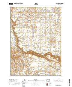 2020 Map of Scott Reservoir, 2020 Print