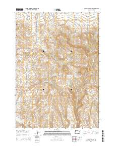 2014 Map of Scratch Post Butte, 2014 Print