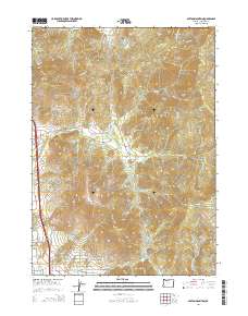 2014 Map of Sexton Mountain, 2014 Print