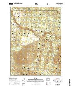 2020 Map of Shake Butte, 2020 Print