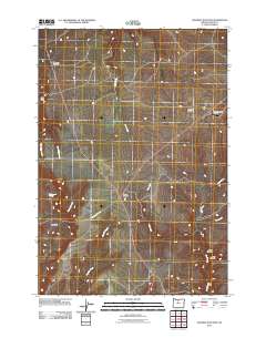 2011 Map of Shaniko Junction, 2011 Print