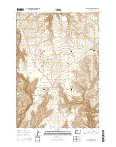 2014 Map of Shaniko Junction, 2014 Print