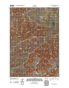 2011 Map of Shaniko Summit, 2011 Print