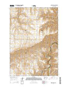2014 Map of Sherars Bridge, 2014 Print