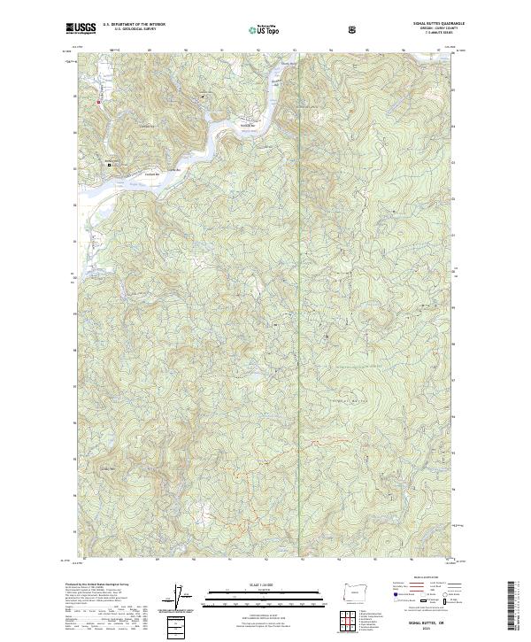 2023 Map of Signal Buttes, 2023 Print