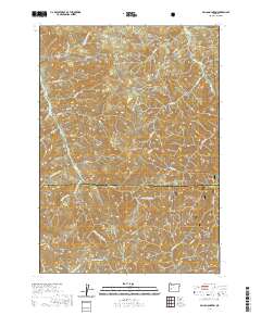 2020 Map of Silica Mountain, 2020 Print