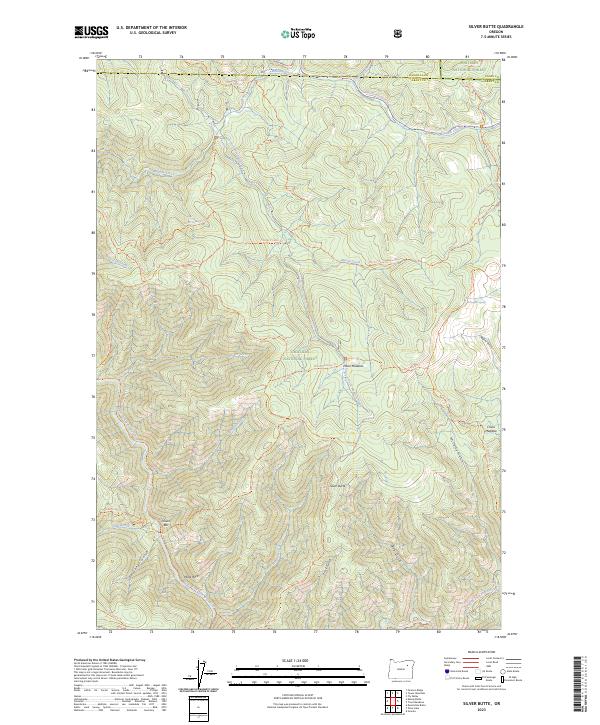 2023 Map of Silver Butte, 2023 Print