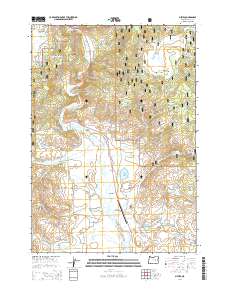 2014 Map of Silvies, 2014 Print