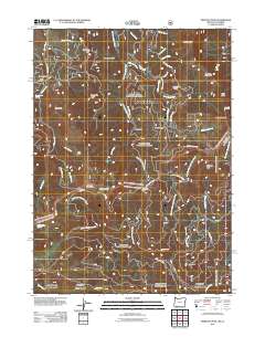2011 Map of Siskiyou Peak, 2011 Print