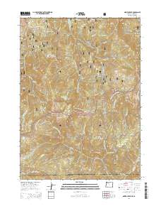 2014 Map of Siskiyou Peak, 2014 Print