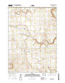 2014 Map of Sixmile Draw, 2014 Print