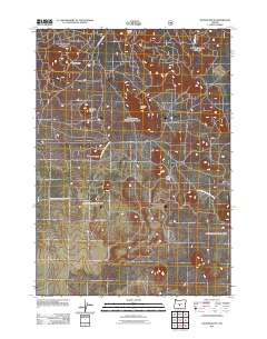 2011 Map of Sixteen Butte, 2011 Print