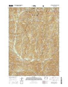 2014 Map of Skeleton Mountain, 2014 Print