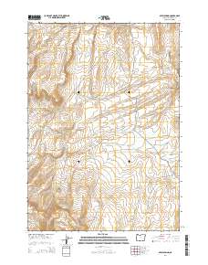2014 Map of Skull Spring, 2014 Print